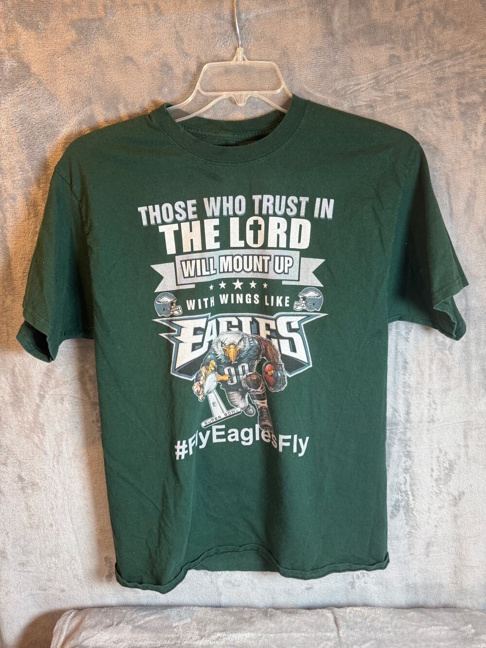 Philadelphia Eagles Super Bowl LII Christian Bible Verse T-Shirt Men’s Large
